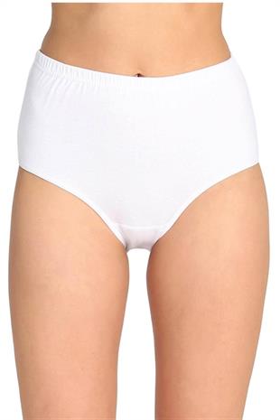 Tutku İç Giyim Kadın Yüksek Bel Bato Külot 12li Paket Rahat Form