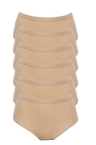 Tutku İç Giyim Kadın Yüksek Bel Bato Külot 6lü Paket