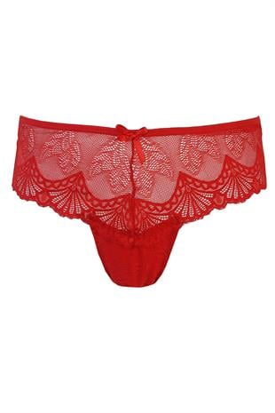 Tutku Kadın Dantel Külot Büyük Beden Bikini 