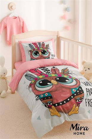 Yenidoğan Kız Bebek Nevresim Takımı 3D Pamuklu Wild and Free