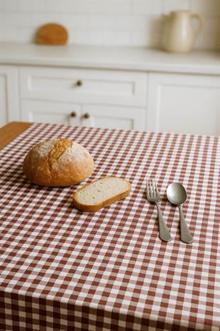 Zefira 170x170 cm Balkon, Piknik, Mutfak Masa Örtüsü & Yer Sofra Bezi