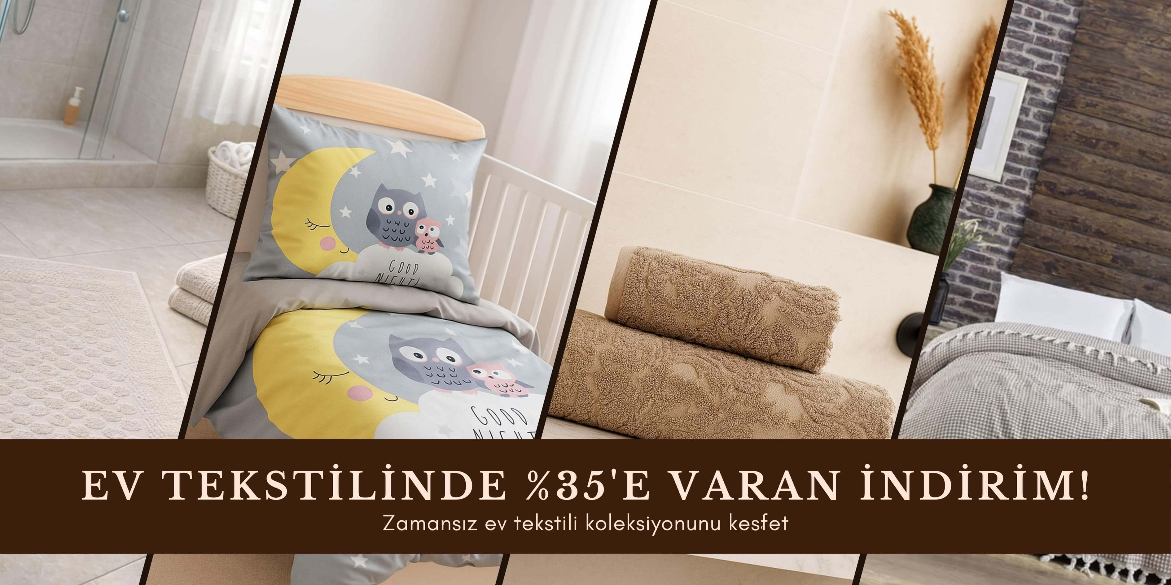 Ev tekstilinde indirim