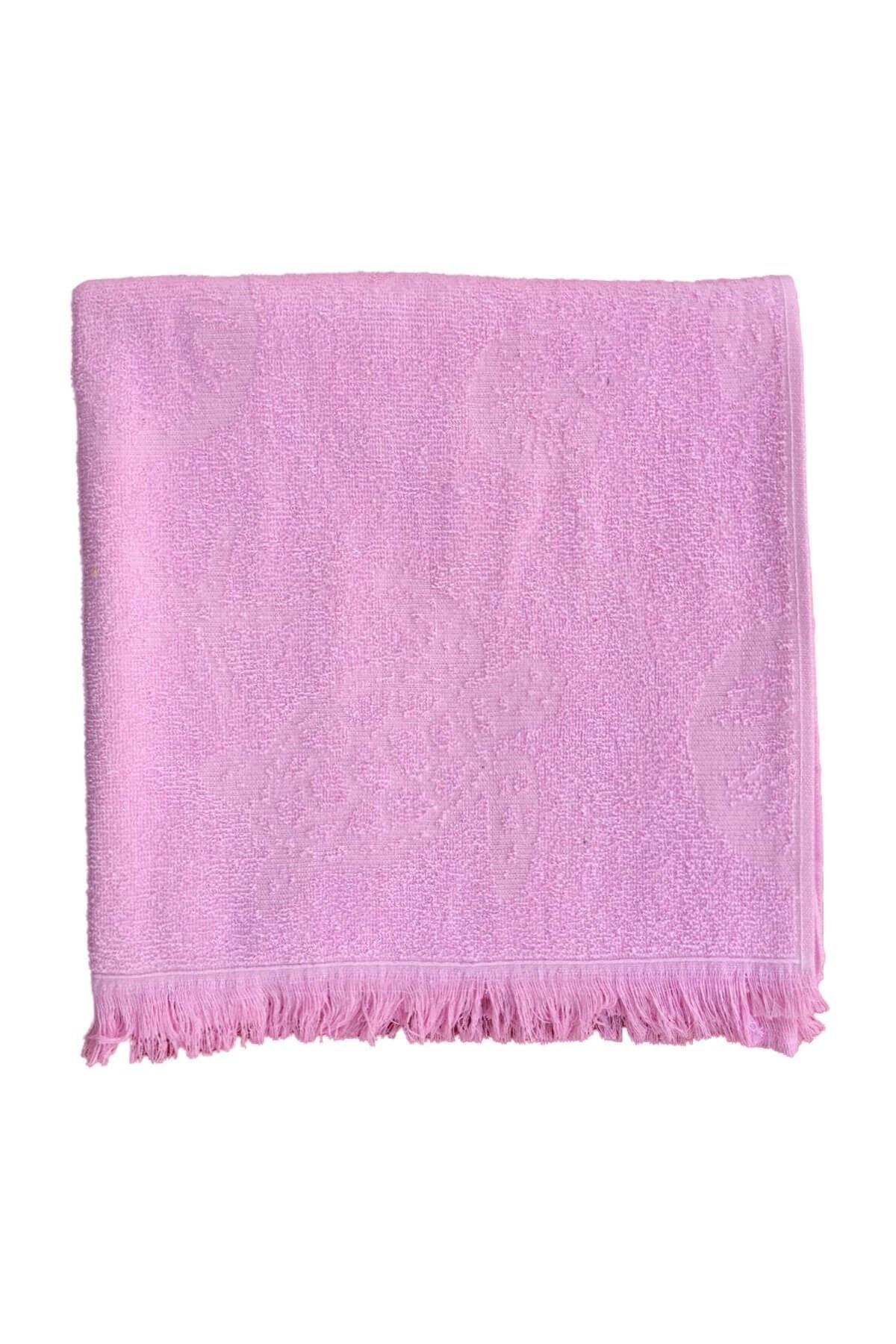 %100 Pamuklu Jakarlı Plaj Banyo Deniz Şezlong Havlusu 70x140 Cm