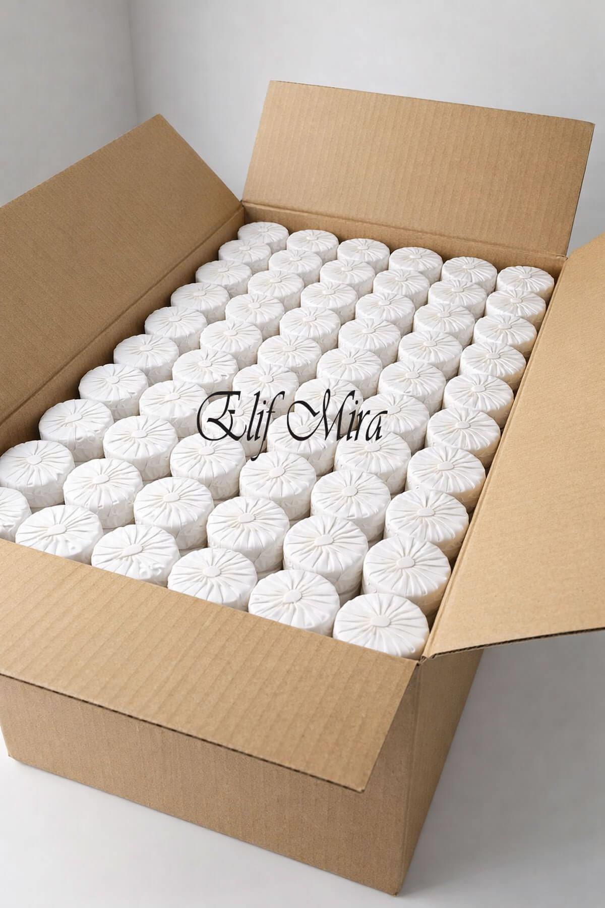 1000 Adet 15 gr Mini Otel Sabunu Pile Sargılı Buklet Yuvarlak Misafir Sabunu