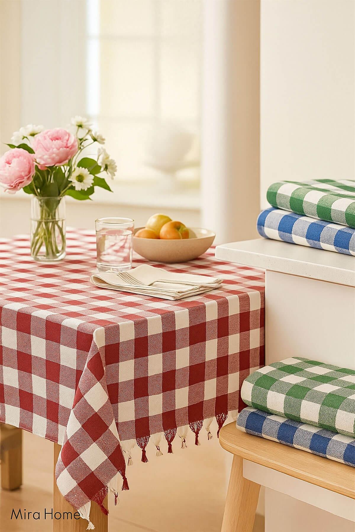 150x150 cm. Üçlü Orta Boy Sofra Bezi / Masa Örtüsü