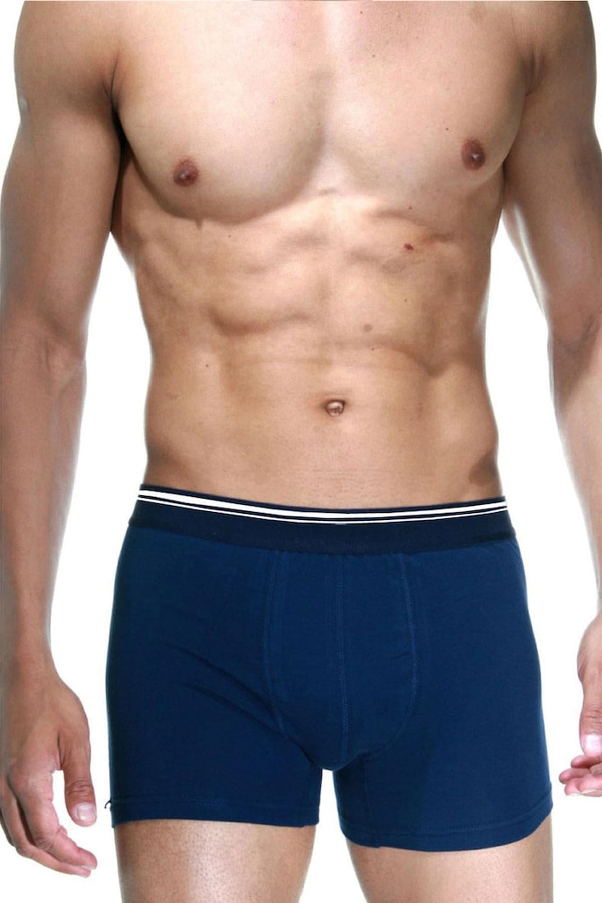 3 lü Berrak Erkek Likralı Boxer Külot 1097