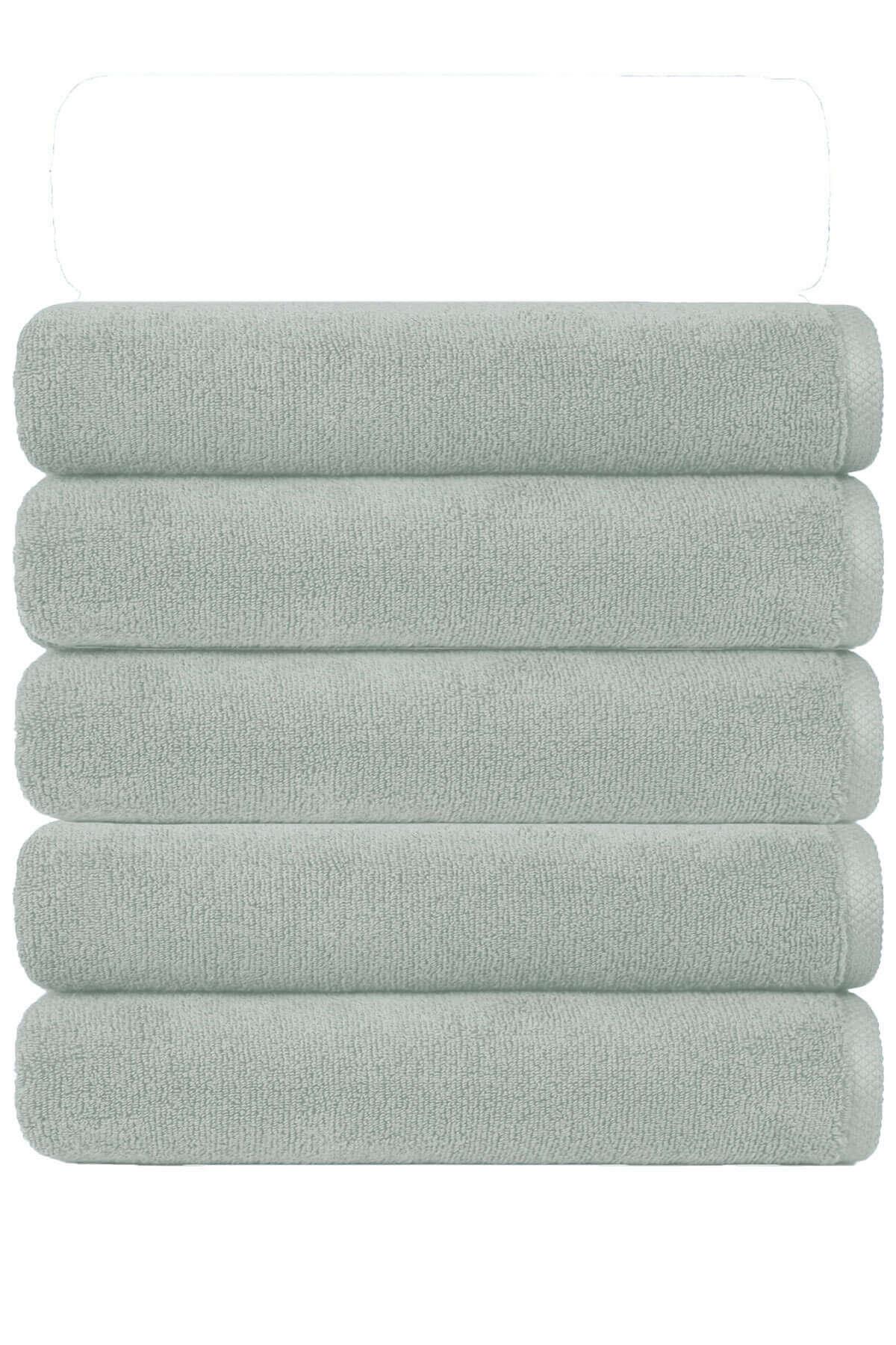 5 li Otel Banyo Havlusu Pamuklu 70X145 Cm Renkli 16/1 Avs 440 Gr