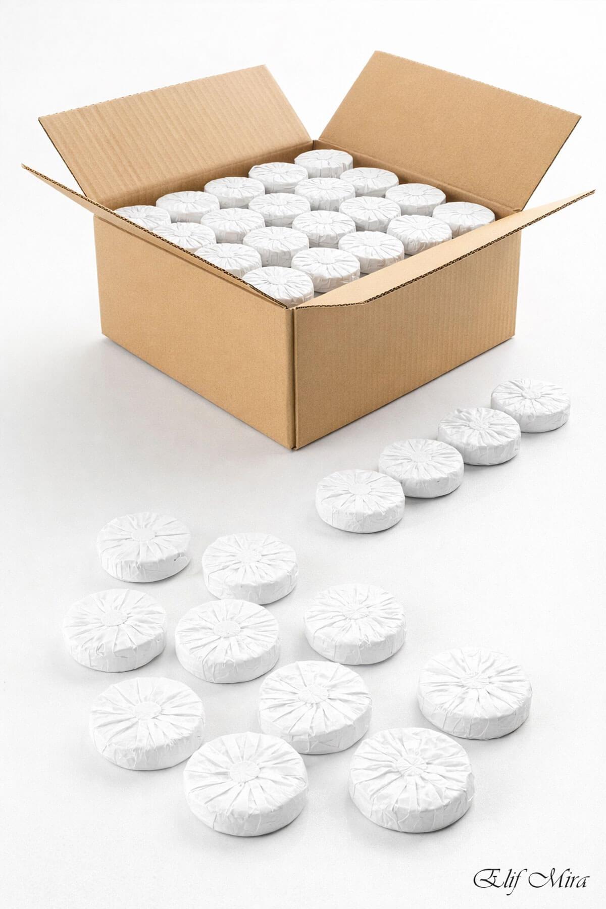 500 Adet 15 gr Mini Otel Sabunu  Pile Sargılı Buklet Yuvarlak Misafir Sabunu