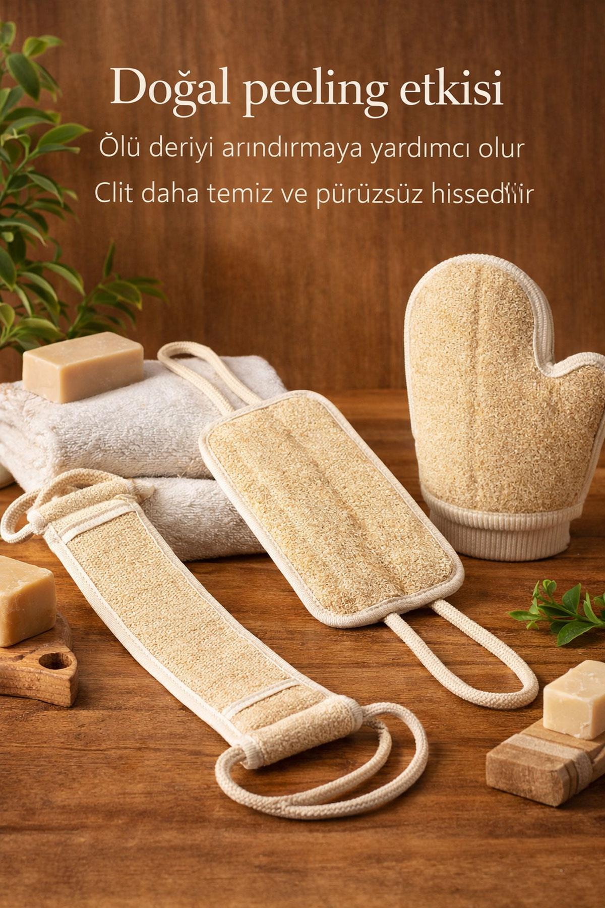 Doğal Kabak Lifi Kese Seti 4’lü Avantaj Paketi