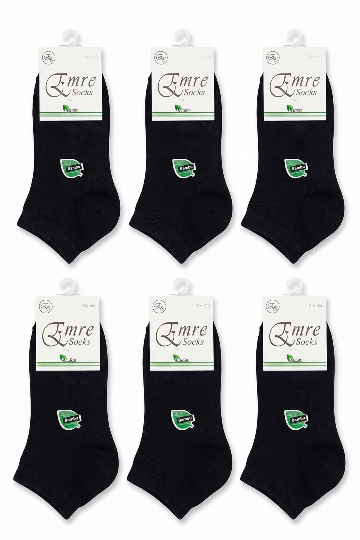 Emre Erkek Bambu Kısa Patik Çorap 6 Lı Paket