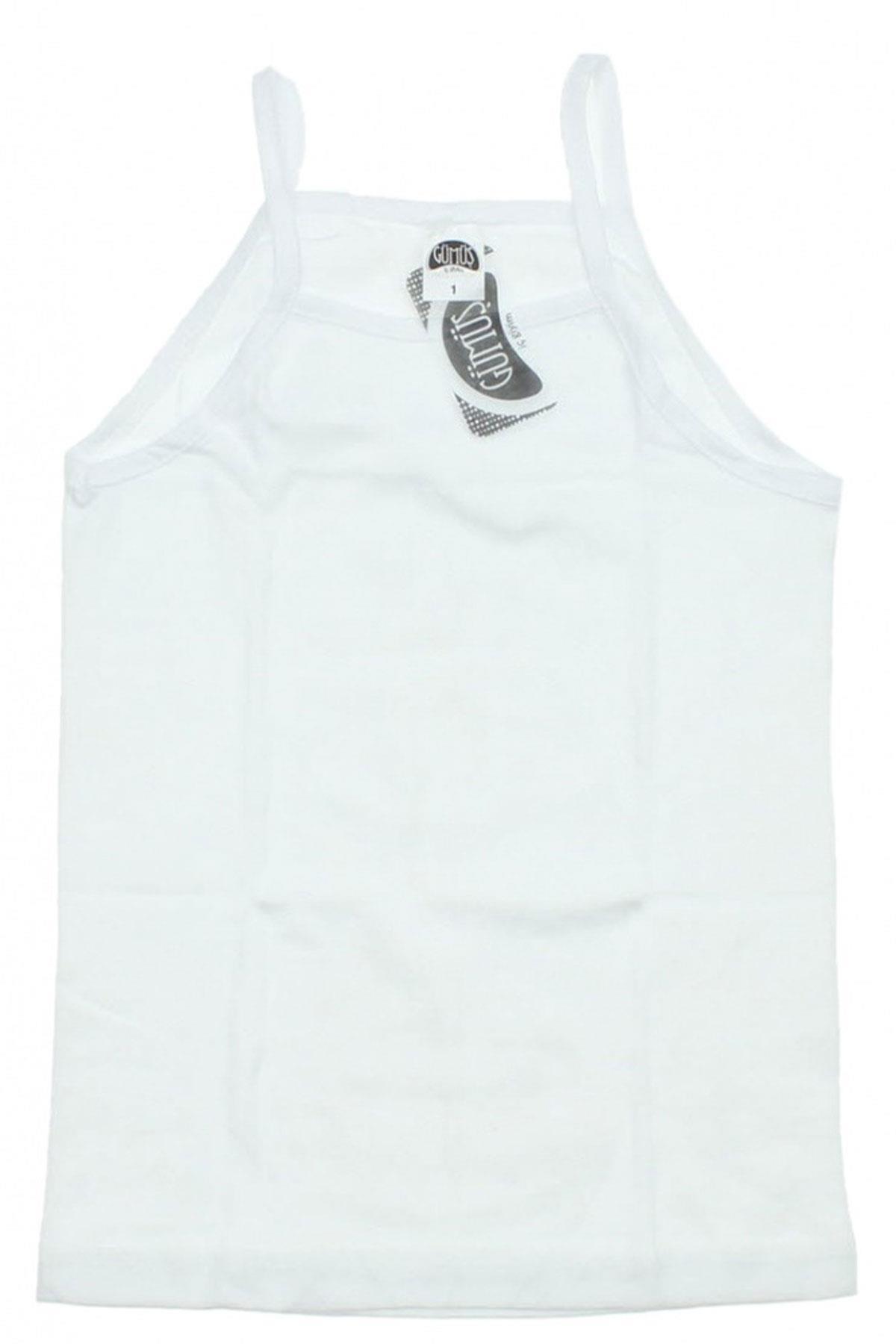 Gümüş İç Giyim İp Askılı Kız Çocuk Atlet 6 lı Paket