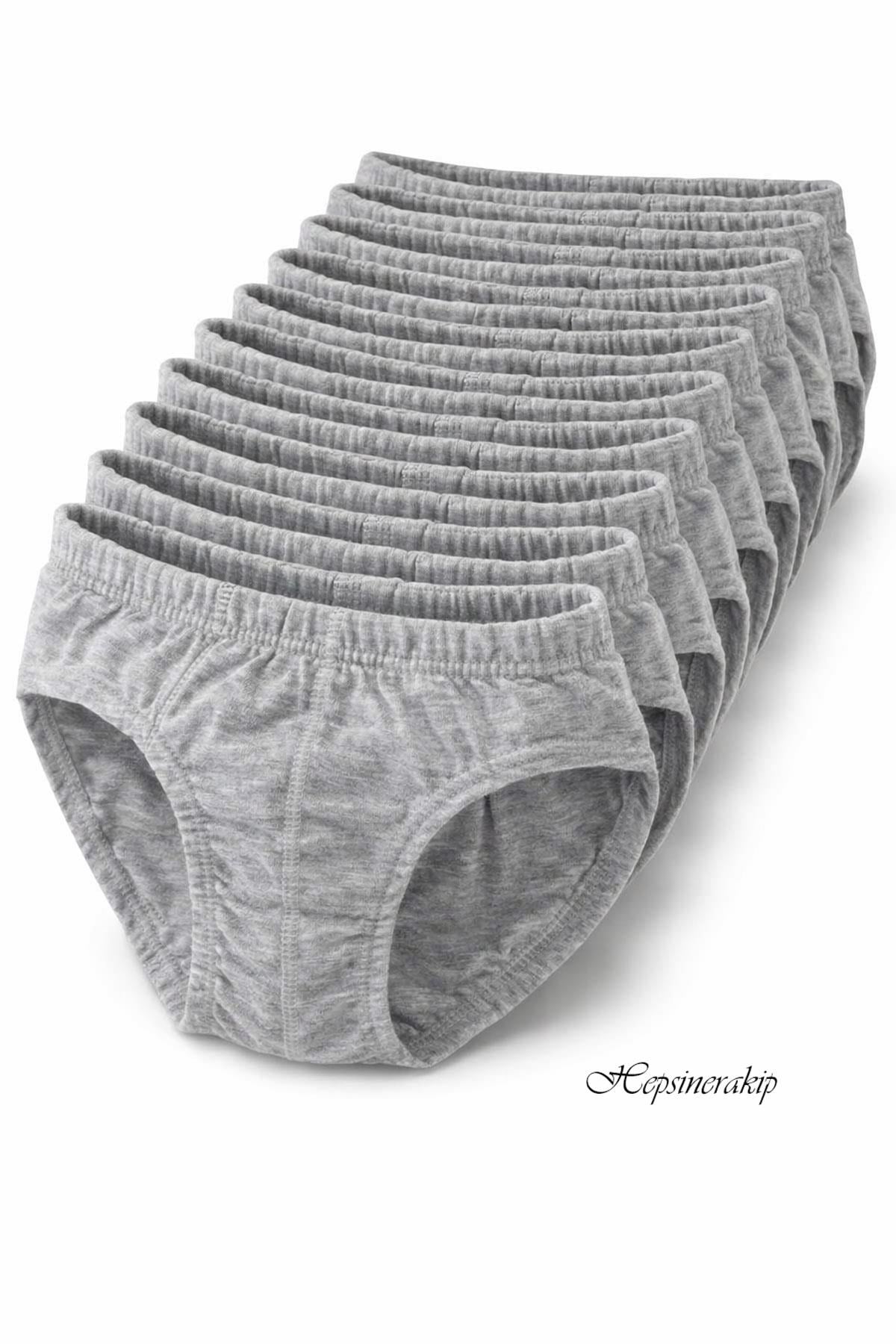 Seher 12 Adet Erkek Çocuk Pamuklu Slip Külot Seti  SEC0037 Renkli Seri