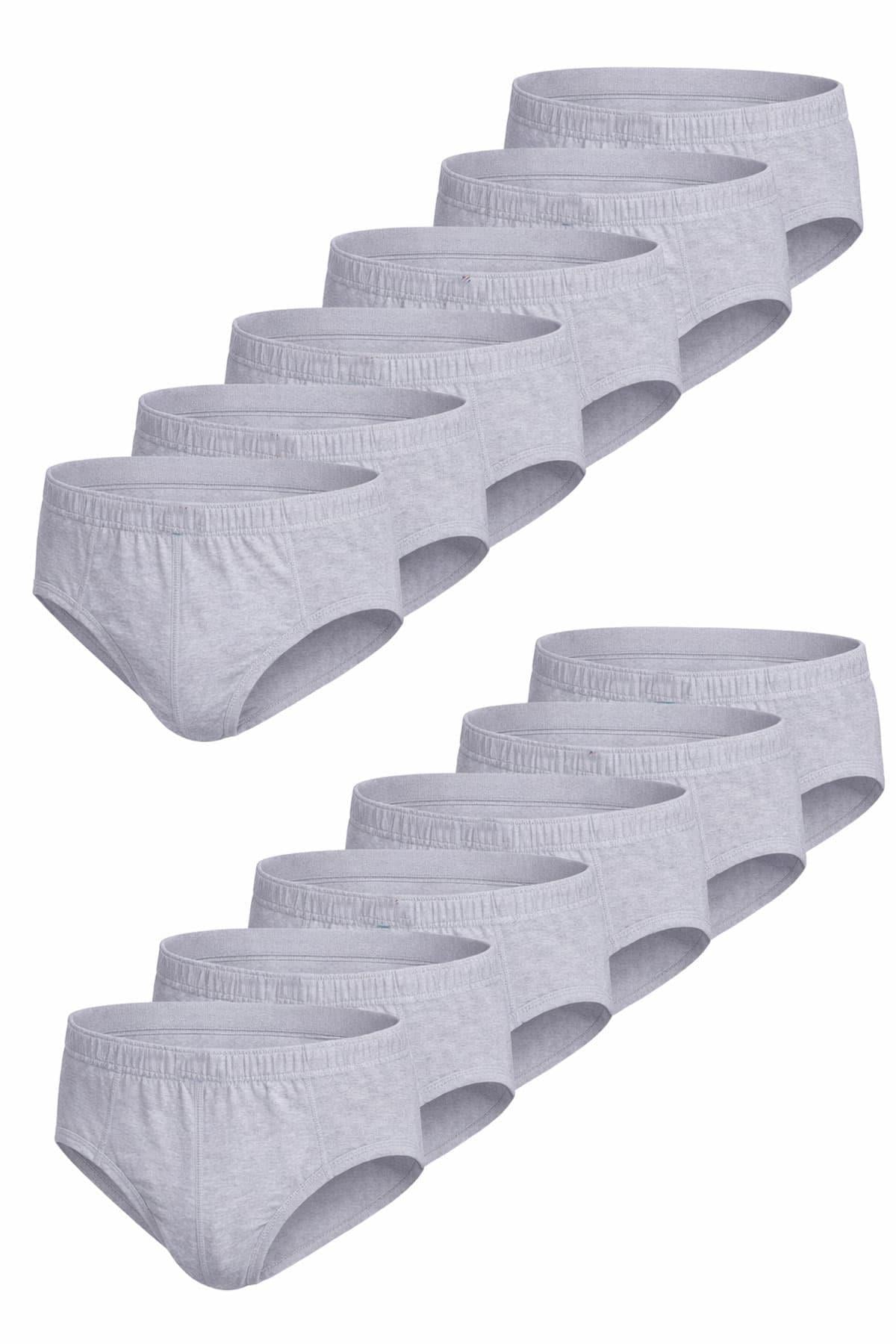 Seher Yıldızı 12li Pamuklu Erkek Slip Külot Renkli Ekonomik Kom