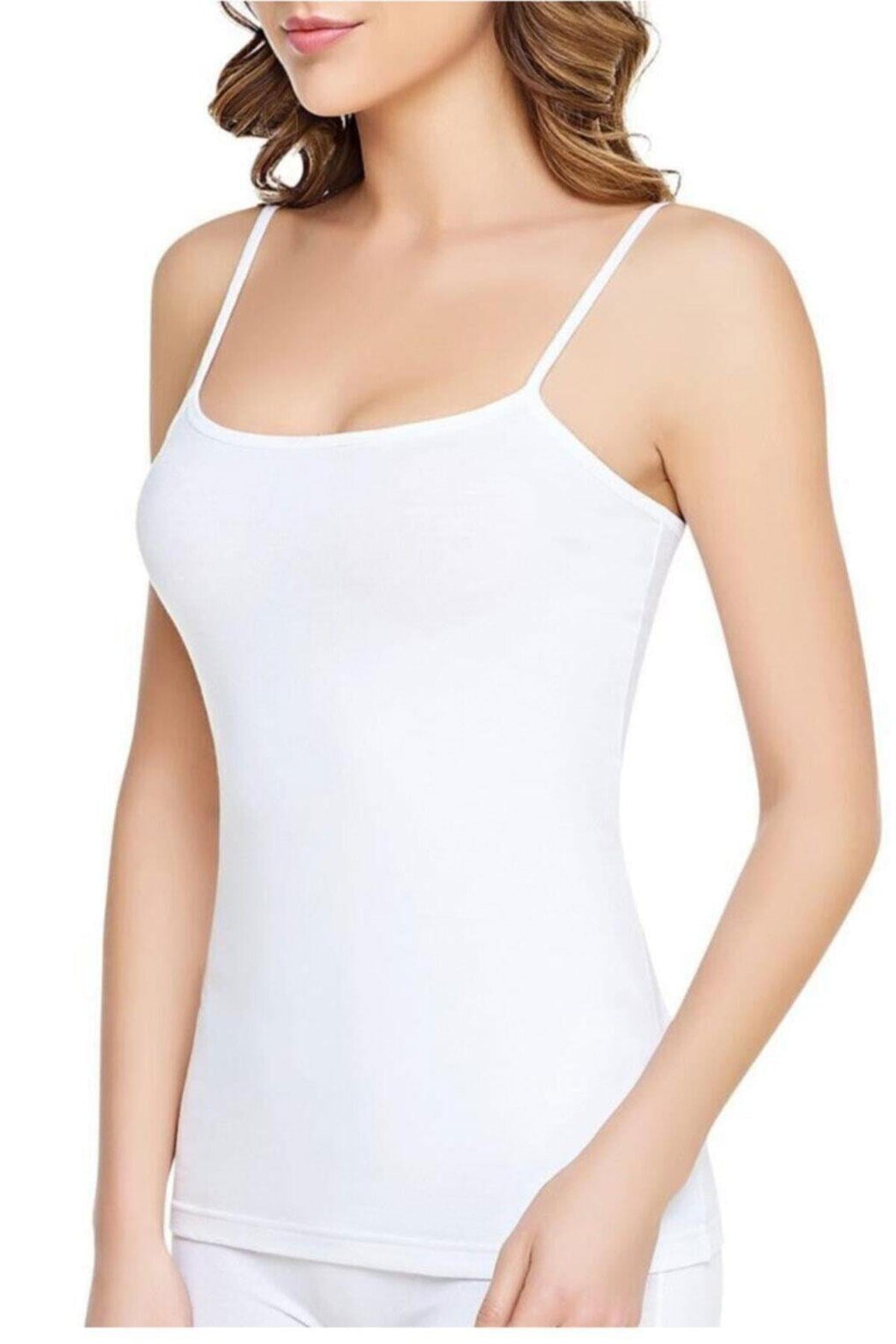 Tutku Kadın İp Askılı Atlet Elastan Pamuklu Fanila 