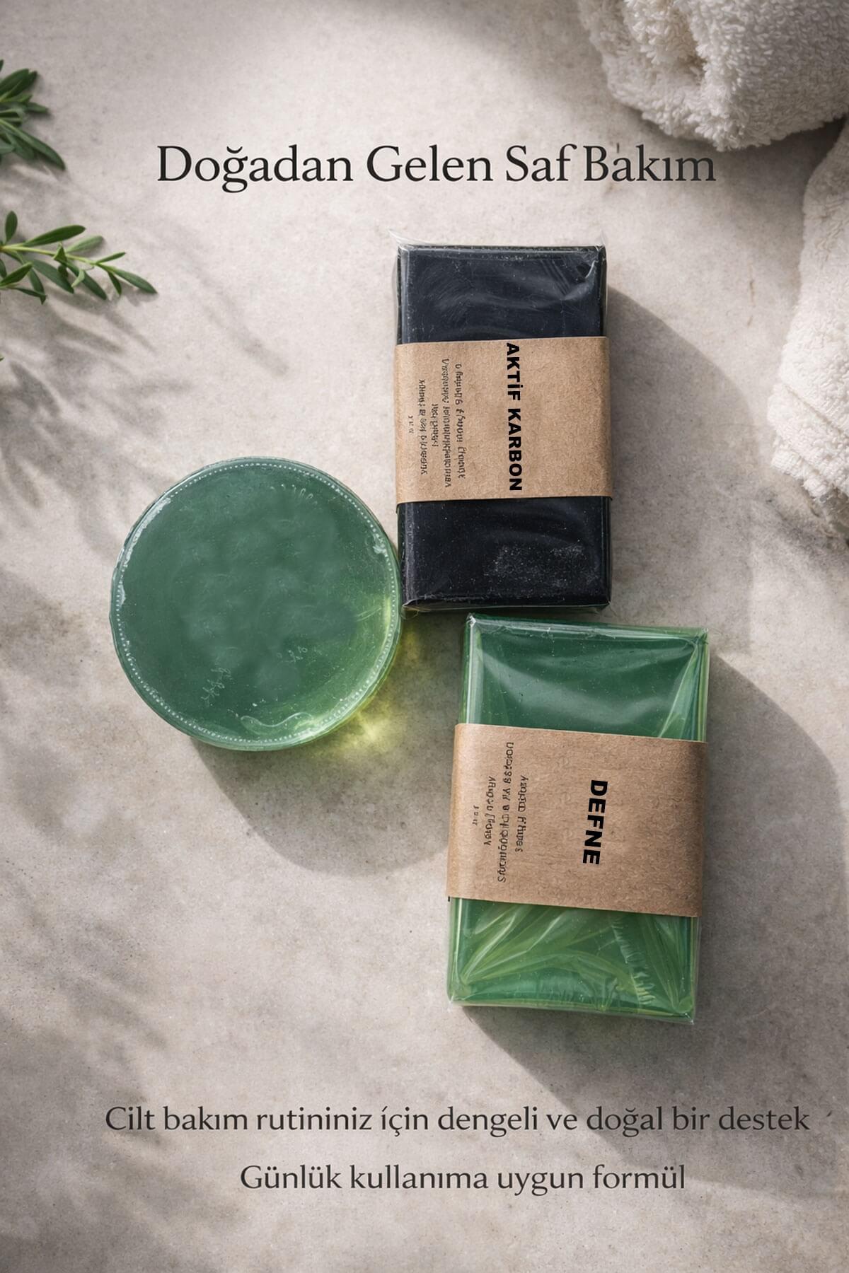 Yağlı ve Karma Ciltler İçin Doğal Sabun Seti 3’lü Bakım Paketi