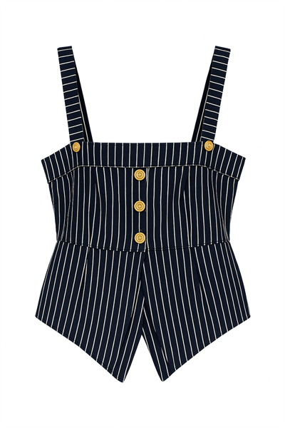 ÇİZGİLİ CROP BLUZ
