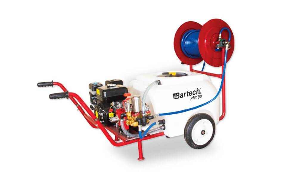 jetbahce.com-Bartech PM100 Benzinli Pülverizatör İlaçlama Makinesi 100 Lt