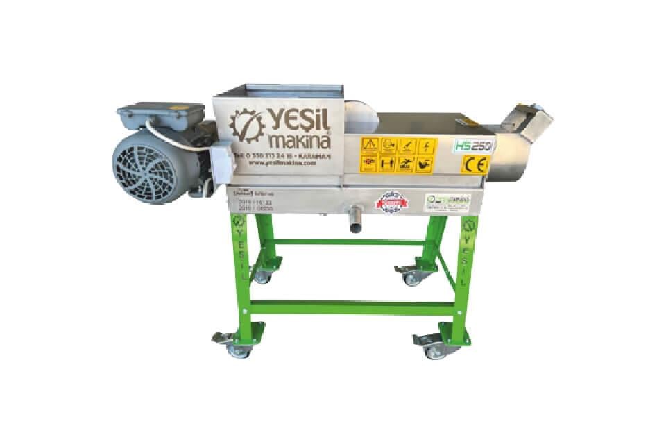 Yeşil Makina HS250 220v 250kg/s Helezonlu Şıra Makinası Üzüm Sıkma Makinası