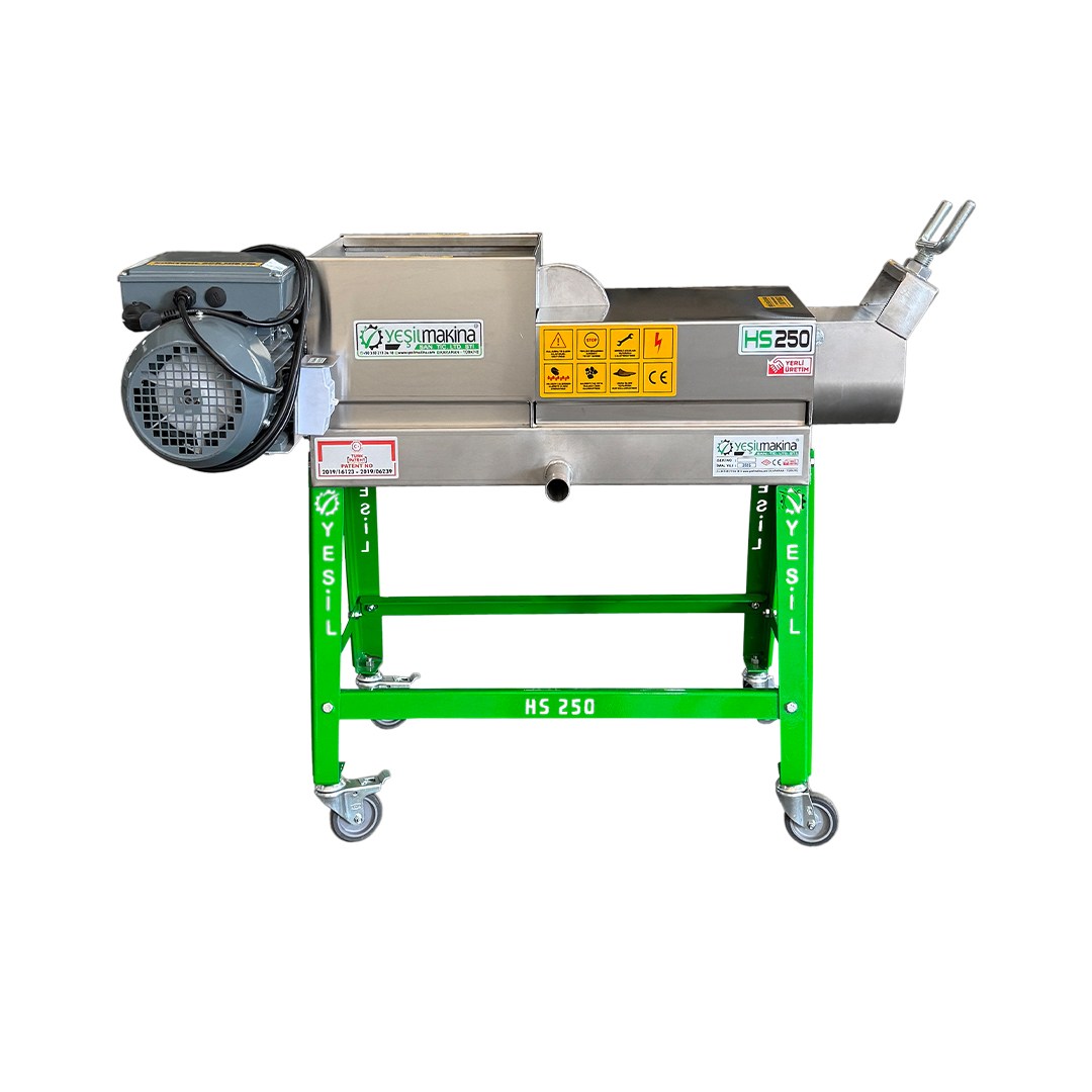 Yeşil Makina HS 250 Helezonlu Şıra Makinesi 250 Kg/s 220V