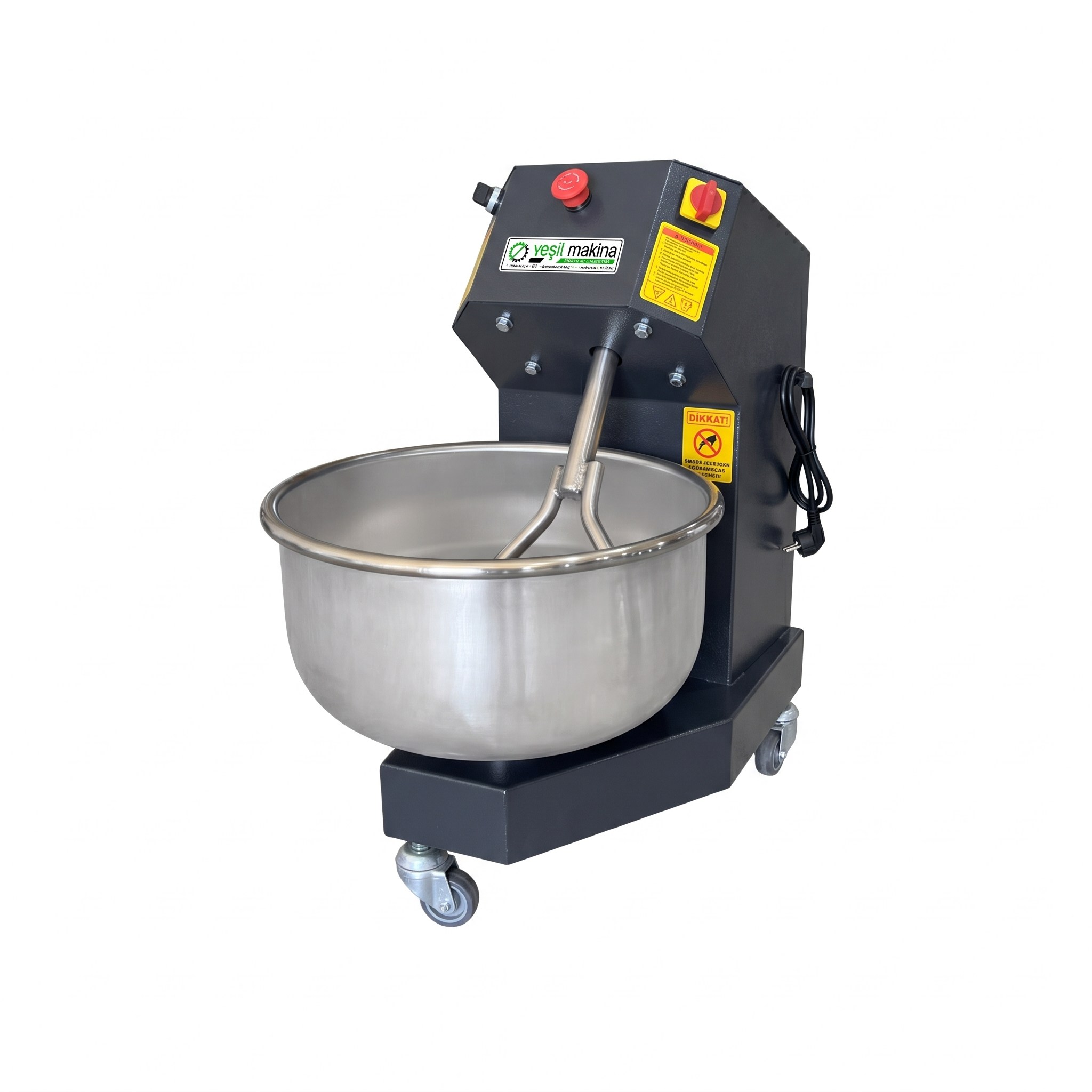 Yeşil Makina YHK 15 15 Kg Un 25 Kg Devirmeli Hamur Yoğurma Makinesi