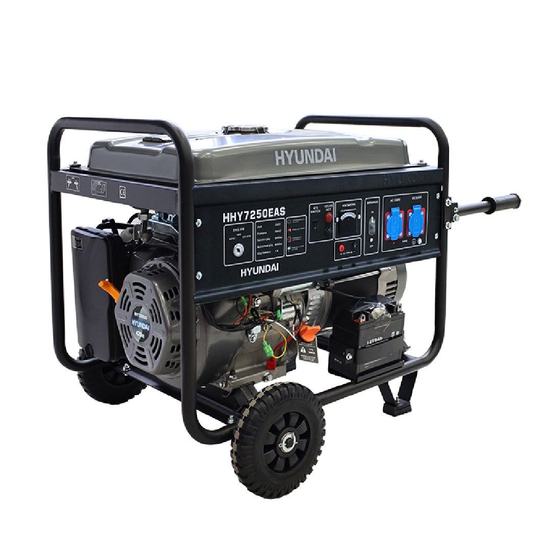 Hyundai HHY7250EAS Marşlı Benzinli Monofaze Jeneratör 8.1 kVA
