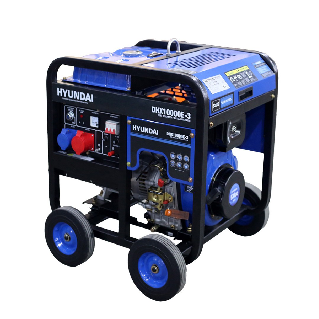 Hyundai DHX10000E-3 Marşlı Dizel Trifaze Jeneratör 10.6 kVA
