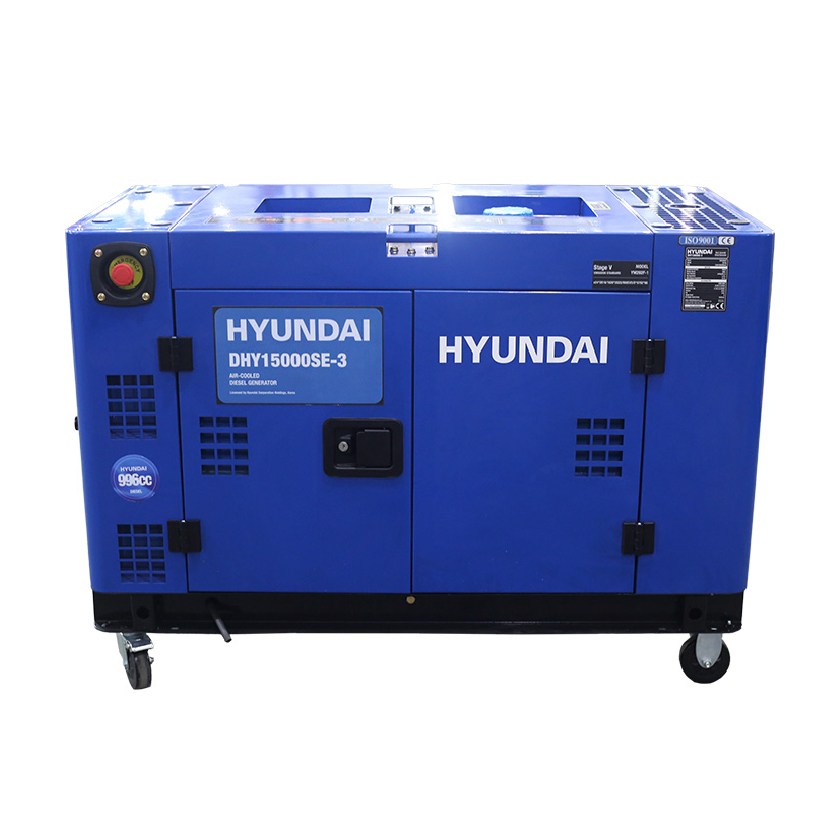 Hyundai DHY15000SE-3 Marşlı Dizel Trifaze Jeneratör 15 kVA (Kabinli)