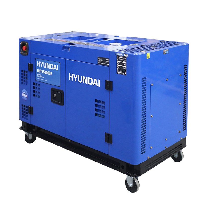 Hyundai DHY15000SE Marşlı Dizel Monofaze Jeneratör 15 kVA (Kabinli)