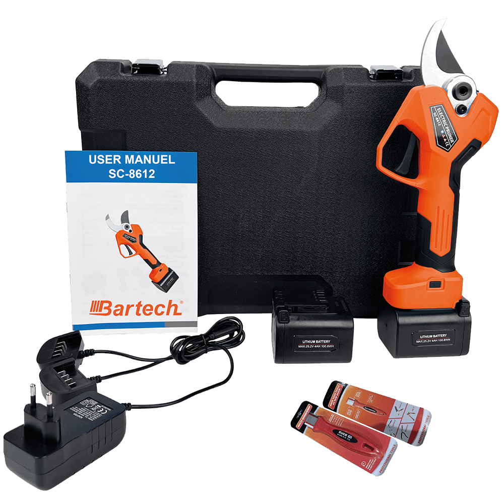 Bartech SC8612 Akülü Budama Makası 45 mm 25.2V 4.0Ah Çift Akülü