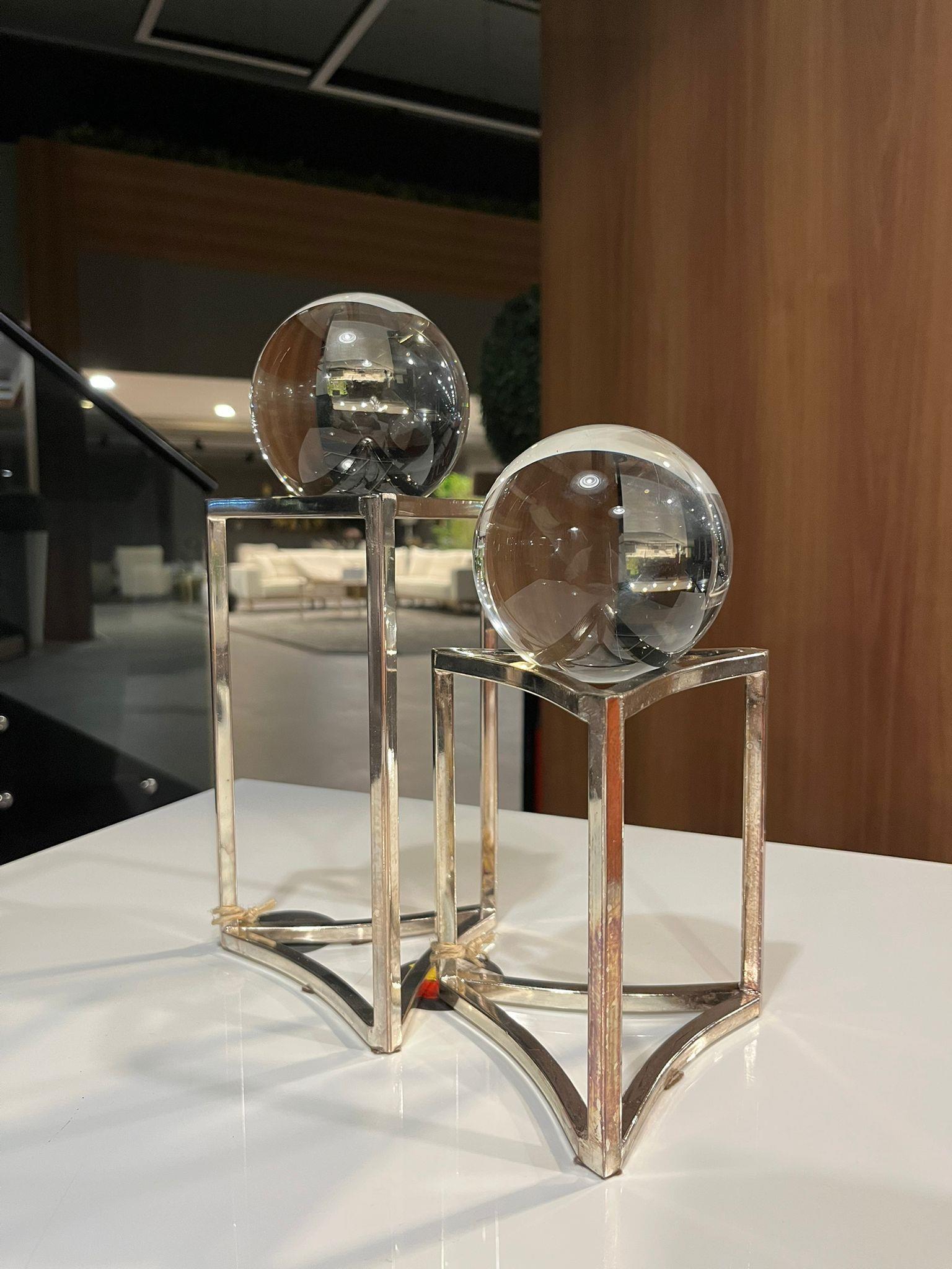 Crearthome Dekoratif Gümüş Küre 2'li Aksesuar Outlet 