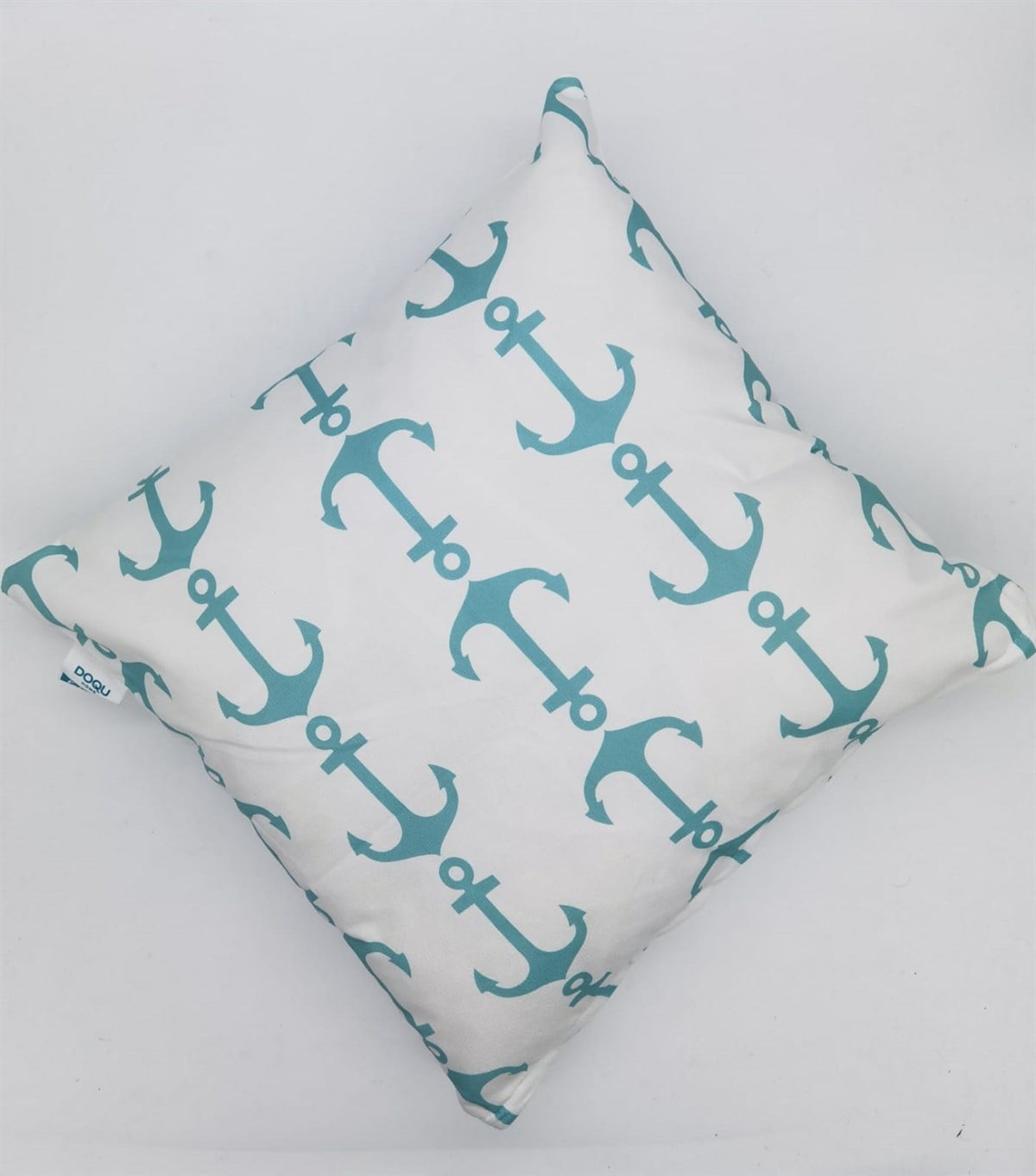 Doqu Home Marin Desenli Baskılı İçi Dolgulu Kırlent MRN01 45x45 - Mavi