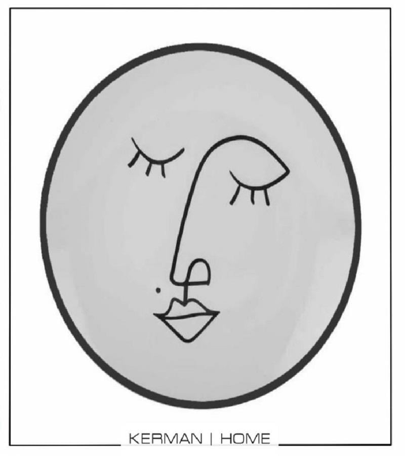 Kerman Home Face Seramik Pasta Tabağı 20 cm Desen3
