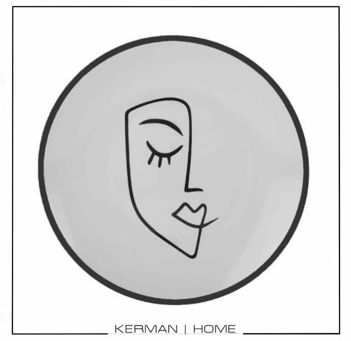 Kerman Home Face Seramik Pasta Tabağı 20 cm Desen1