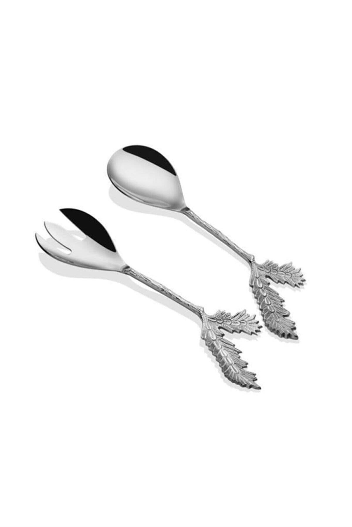 La madore Dorea 2li Salata Servis Seti Gümüş Renk 1HRZ-2788SS