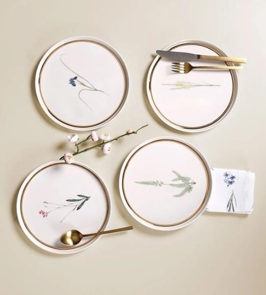 Porland Botanical 4'lü Pasta Takımı 21cm
