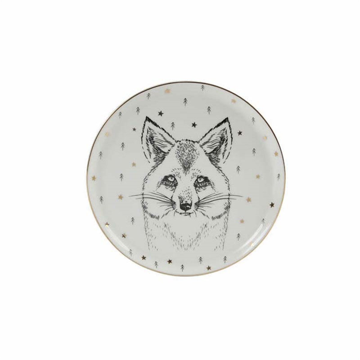 Porland Forest Fox 1li Düz Tabak 20cm 04LFH000457