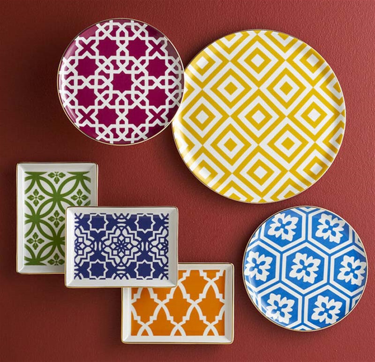 Porland Morocco 18 Parça 6 Kişilik İkram ve Kahvaltı Takımı 04A+P021276