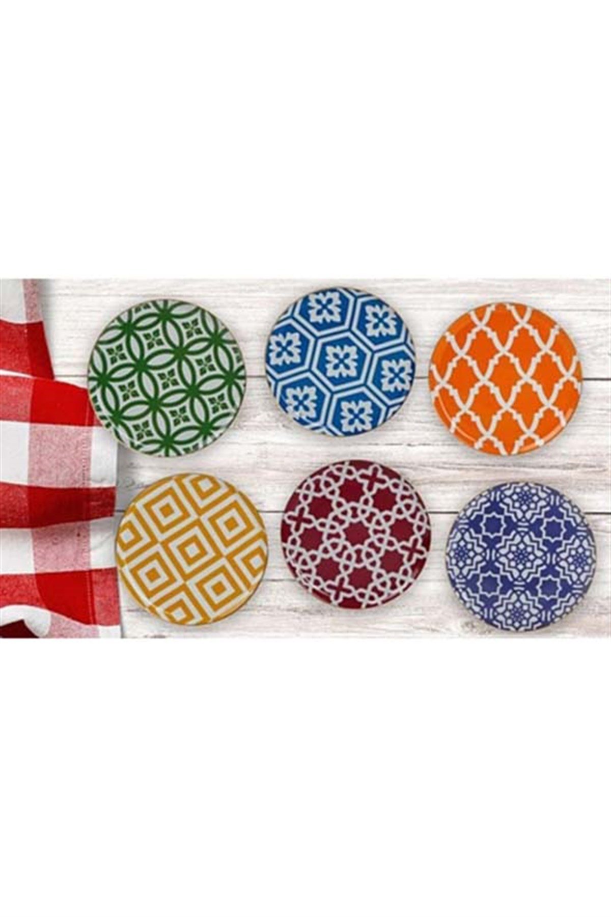 Porland Morocco Serisi 6 Adet 20cm Düz Tabak