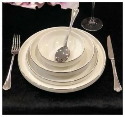 ROYKİNG DİNA SILVER LINE 24 PARÇA 6 KİŞİLİK YEMEK TAKIMI HRN 23030S