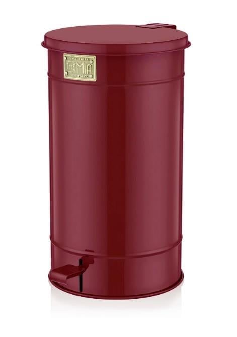 The Mia Çöp Kovası 24 Litre Bordo GLV0745