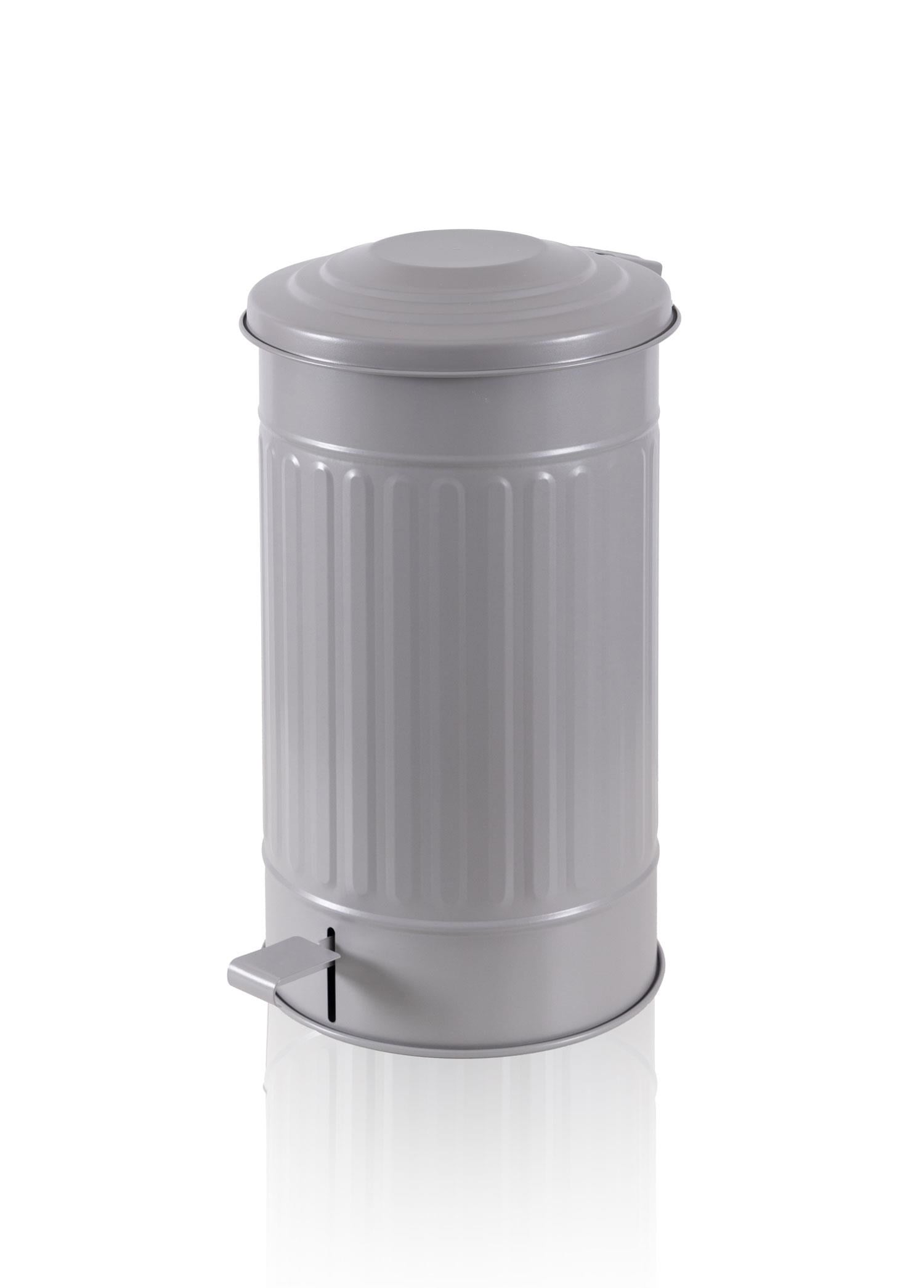 The Mia Çöp Kovası Mutfak 24 Lt Açık Gri KRN0034