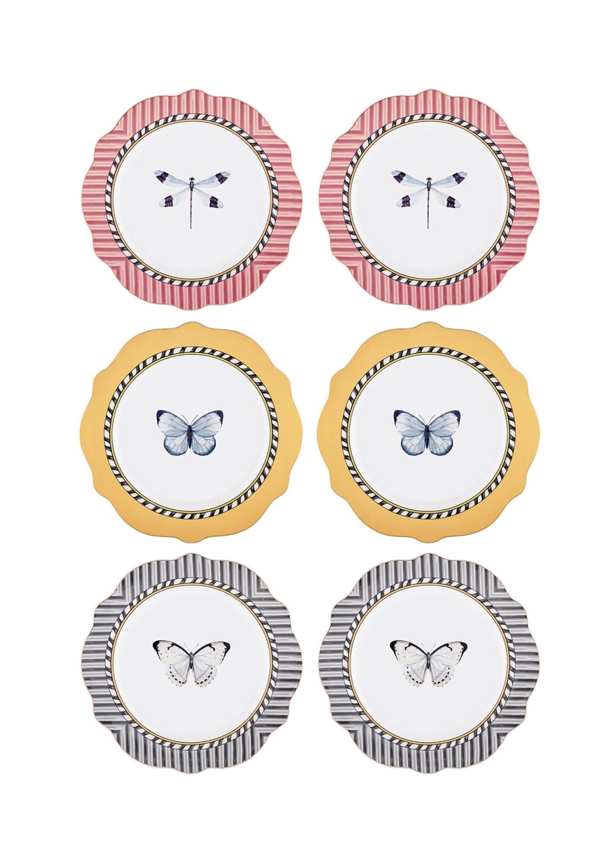 The Mia Mystique Pasta Tabağı 6 Parça 21 cm DNR0044