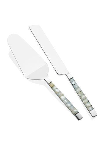 The Mia Pearl Pasta Servis Takımı White 2 Parça CKB0174