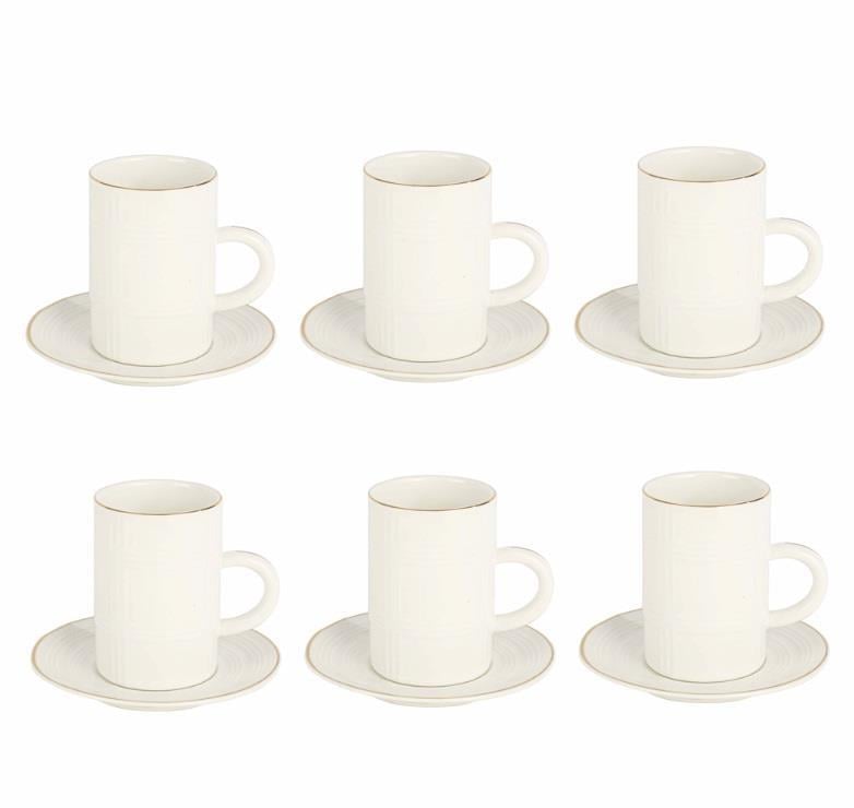 Vitale Porselen Double 6lı Kahve Fincanı Seti MTFK.0111