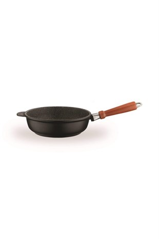 Leggno FSN2600TD20IND Fusion Granit Derin Tava 20 cm Ahşap Saplı