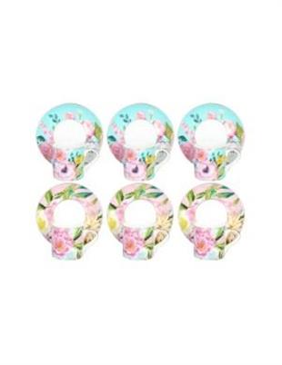 Lucky Art Peony Desenli 6 lı Bone China Porselen Kahve Fincanı seti 100 ml LYBA 038