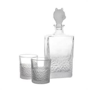 Mikasa Moor Buzlu Kurt Kapaklı Cam Viski Seti 3Prç 800ml-280ml P361.101579
