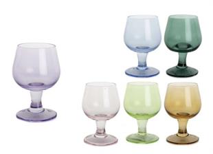 Mikasa Moor Lüster Mix 6'lı Ayaklı Cam Bardak 110ml P361.101630