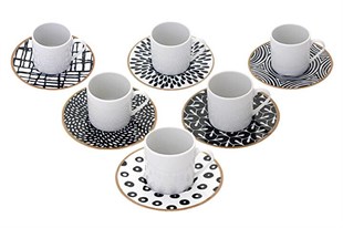 Porland Fractal Kahve Takımı 12 Parça 04POR034325