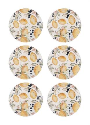 The Mia Limoncello Pasta Tabağı 6lı Set 19CM LMN012